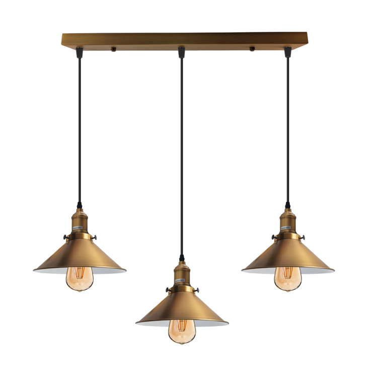 Breakwater Bay Gertz 3 Light Brown Kitchen Island Pendant Wayfair.co.uk
